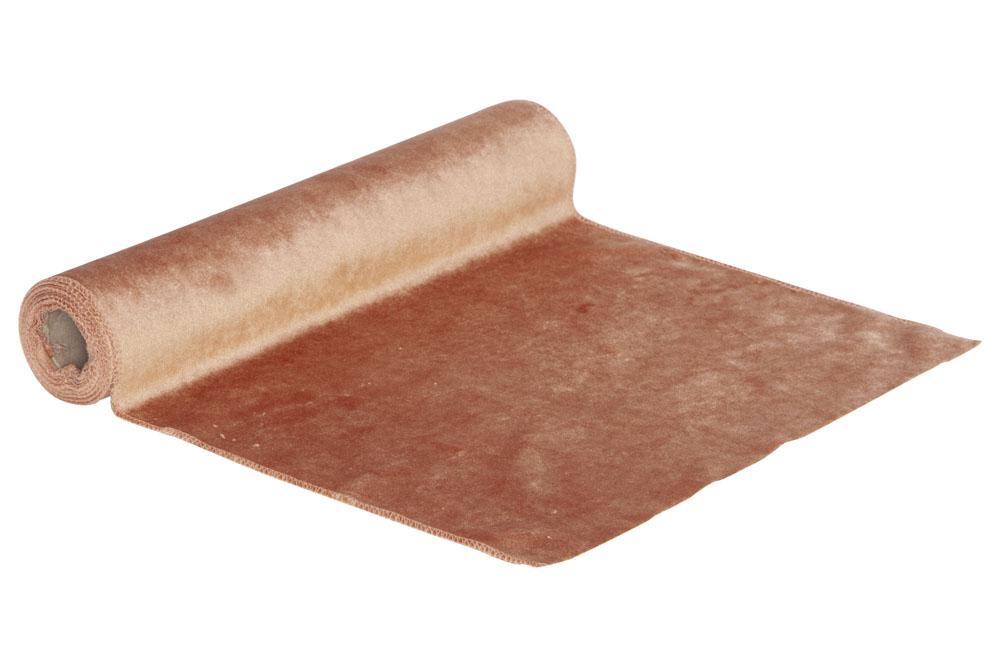 cosy & trendy TAFELLOPER VELVET ROZE 35X200CM TEXTIEL