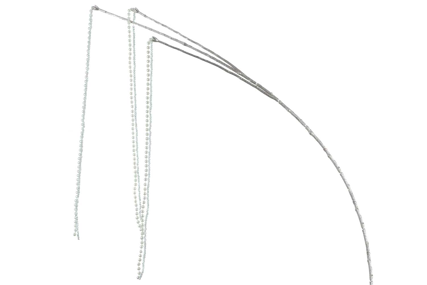 cosy & trendy TAK PEARL GEMS WILLOW WIT 2X2XH45CM ANDE RE KUNSTSTOF