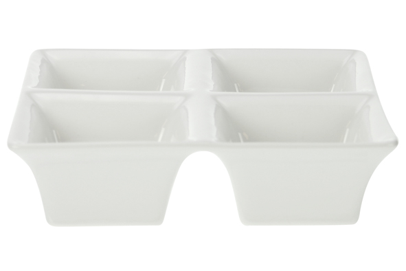 cosy & trendy TAPASSCHAALTJE NBC 16X16CM - 4 VAKJES H4CM