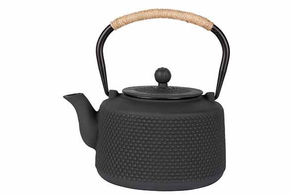 cosy & trendy THEEPOT DONKERGRIJS D15XH11CM GIETIJZER