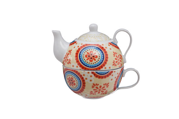 Cosy & Trendy THEEPOT MET TAS DECO D10XH12CM THEEPOT 26CL - TAS 21CL