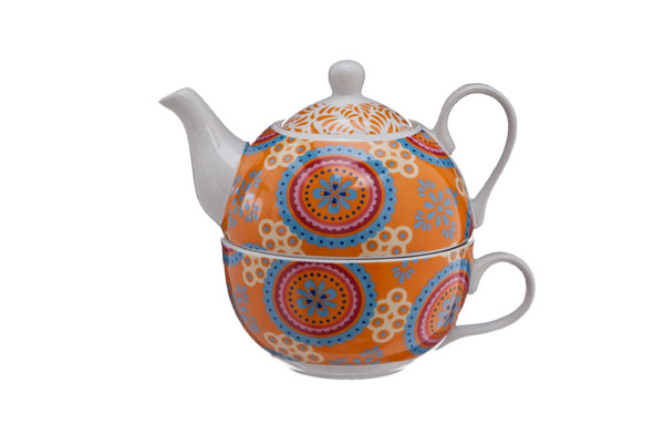 Cosy & Trendy THEEPOT MET TAS DECO D11XH14CM THEEPOT 38CL - TAS 30CL