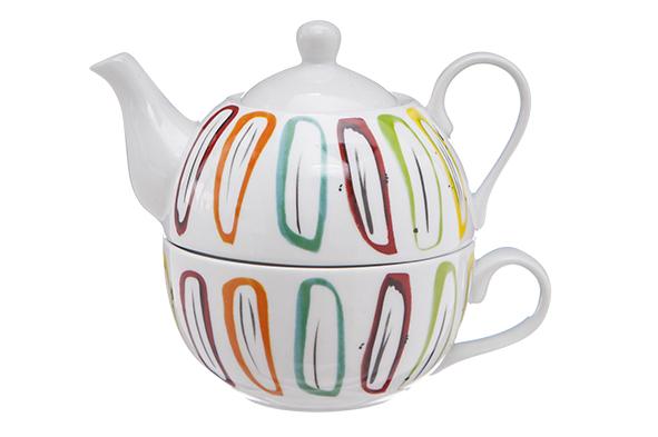 Cosy & Trendy THEEPOT MET TAS DECO D11XH14CM THEEPOT 38CL - TAS 30CL