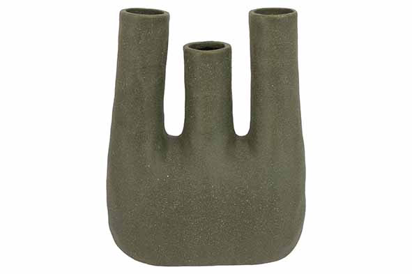 cosy & trendy VAAS 3 NECKS GROEN 12 7X7 1XH15CM ANDERE DOLOMIET