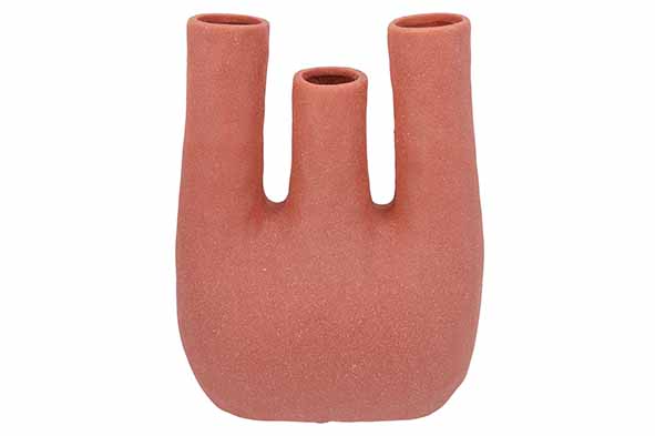 cosy & trendy VAAS 3 NECKS TERRACOTTA 16 5X9 6XH20CM A NDERE DOLOMIET