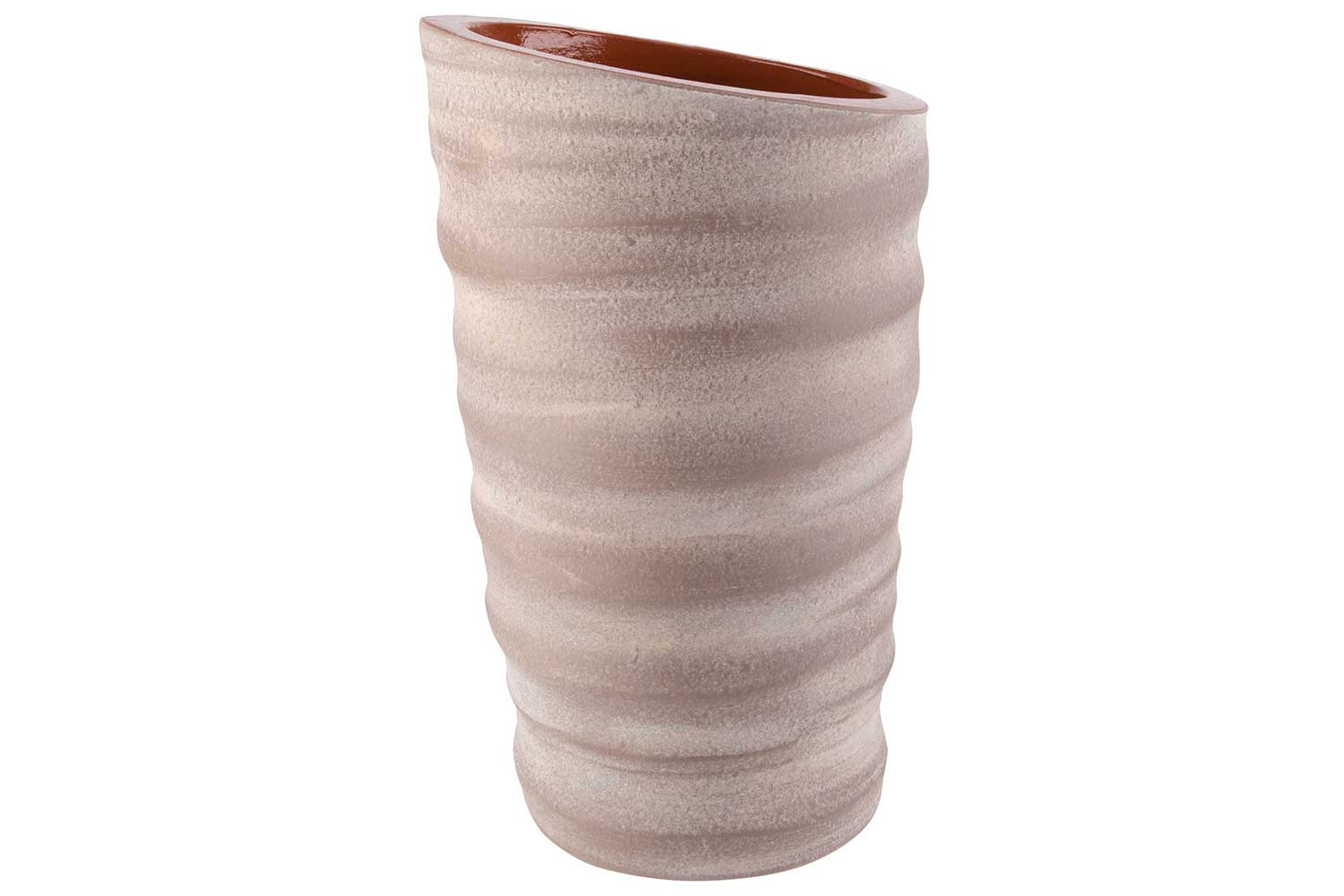 cosy & trendy VAAS CINNAMON TAUPE 16X16XH30CM ROND AA RDEWERK