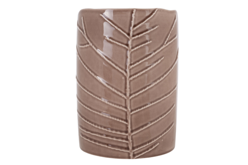 cosy & trendy VAAS GRAVURA ROZE 16X16XH22CM ROND AARDE WERK