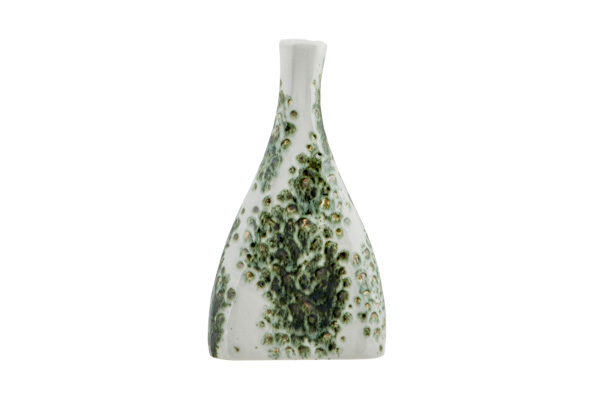 cosy & trendy VAAS GREEN REACTIVE GLAZING SMALL WIT 12 X6 5XH22CM ANDERE AARDEWERK
