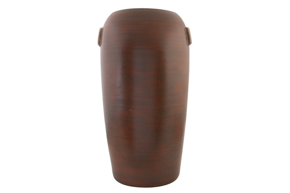 cosy & trendy VAAS ORIENT BRUIN 28X28XH50CM ROND AARDE WERK