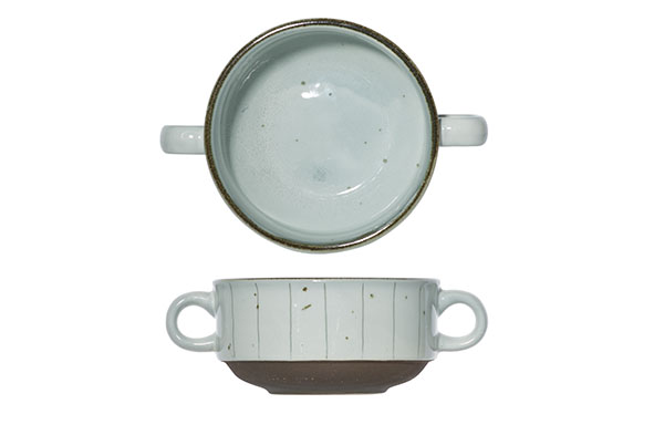 cosy & trendy VENEZIA QUATTRO SOEPTAS D11.5XH5.8CM 33CL MET TWEE GREPEN