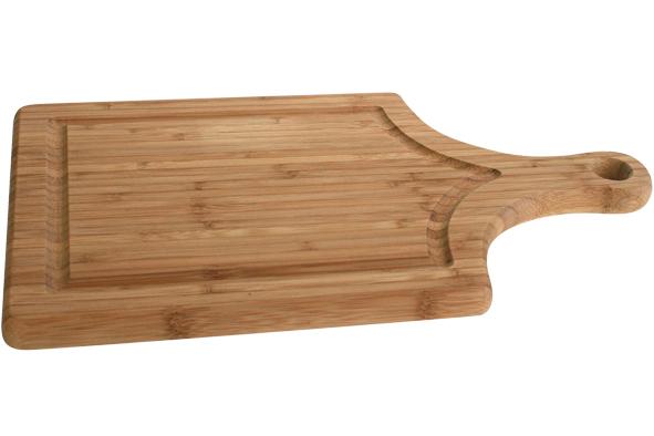 cosy & trendy VLEESPLANK MET HANDVAT 35X20X1 8CM BAMBOE
