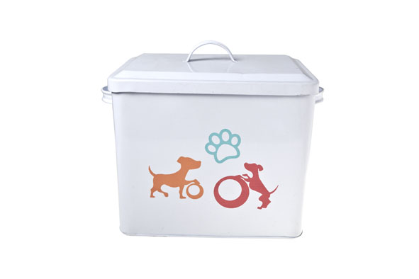 cosy & trendy VOORRAAD BAK DOG WIT M.DEKSEL 27X19X23CM RECHTHOEKIG