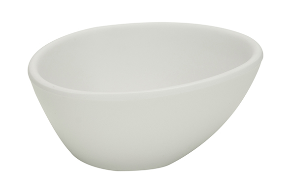 cosy & trendy WHITESTONE UNBREAKABLE SCHAAL 8 7X7CM H4 3CM WIT ORGANISCH MELAMINE