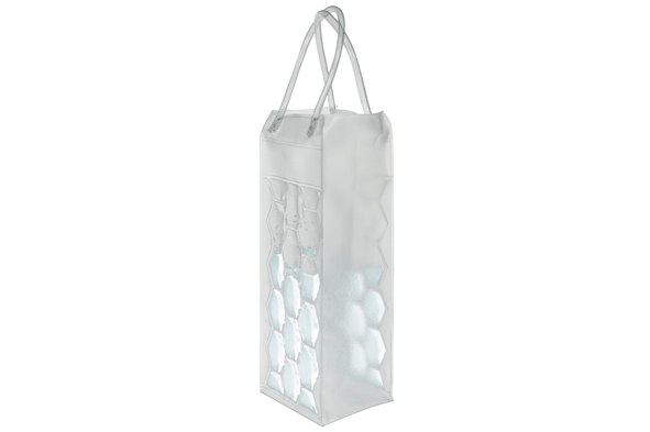 cosy & trendy WIJNKOELER ZAK TRANSPARANT LIQUID 10.5X9.7XH24.5-38CM PVC