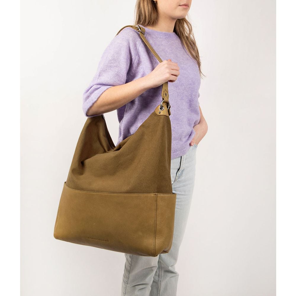 Cowboysbag Cowboysbag Bag Lissabon 15.6 Inch X Saskia Weerstand Olive