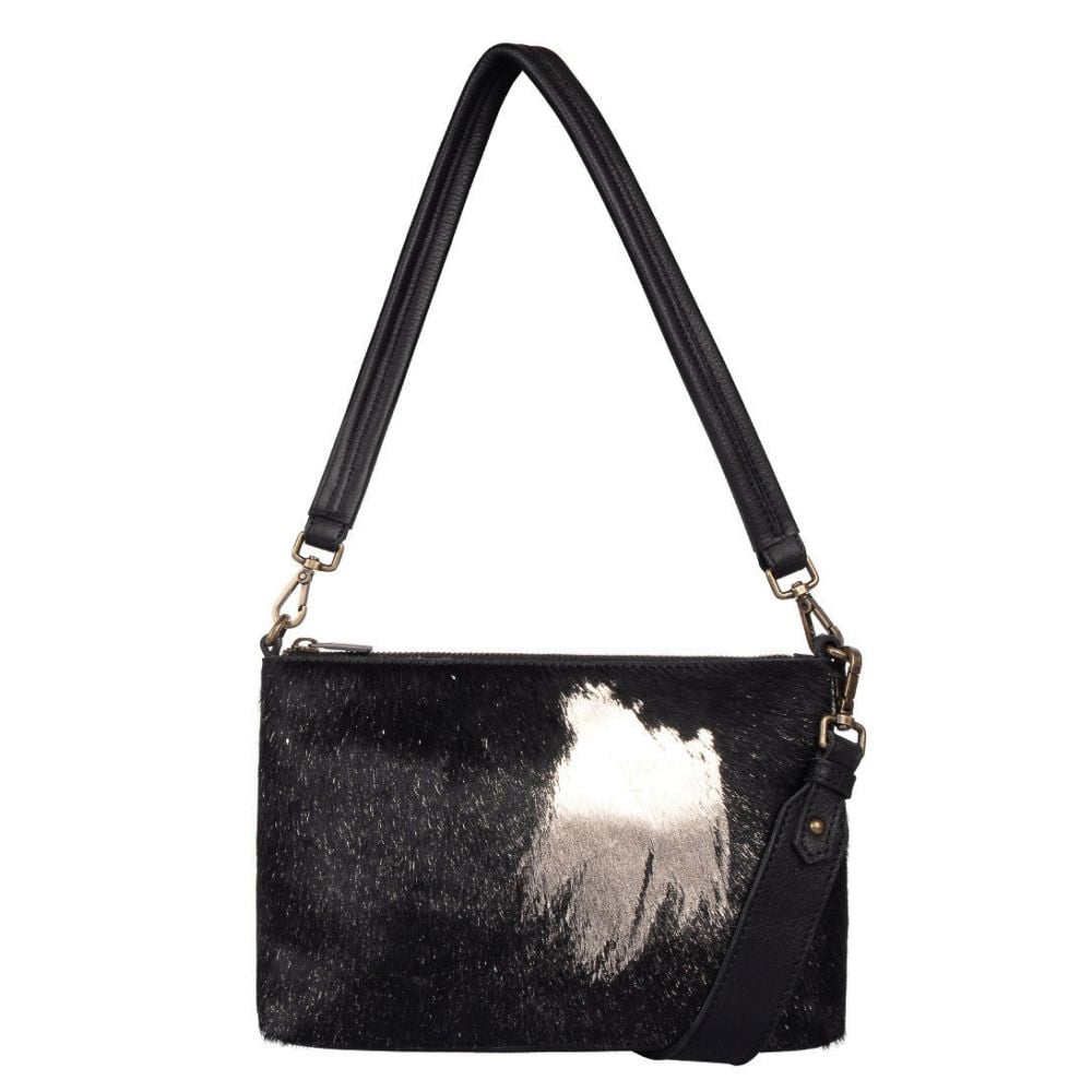 cowboysbag Cowboysbag Crossbody Westerville Black Gold Hair On