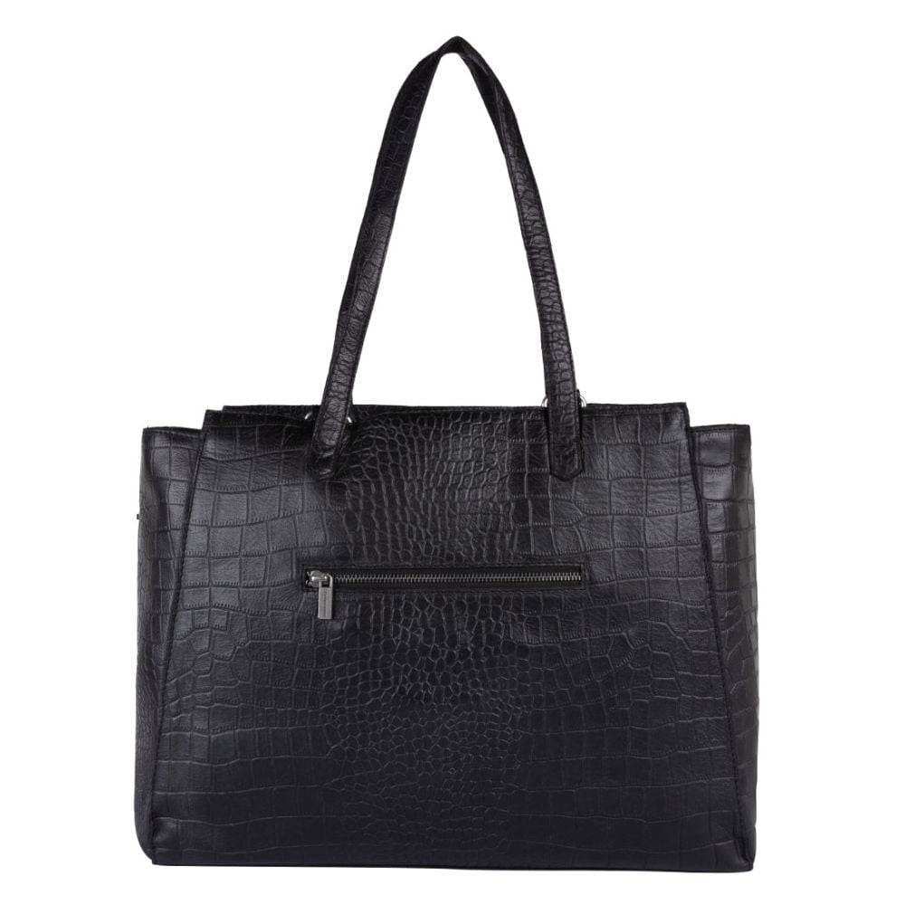 Cowboysbag Cowboysbag Laptop Bag Babell 15.6 Inch Croco Black