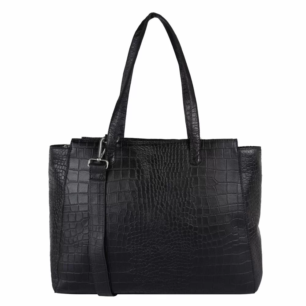 cowboysbag Cowboysbag Laptop Bag Babell 15.6 inch Croco Black