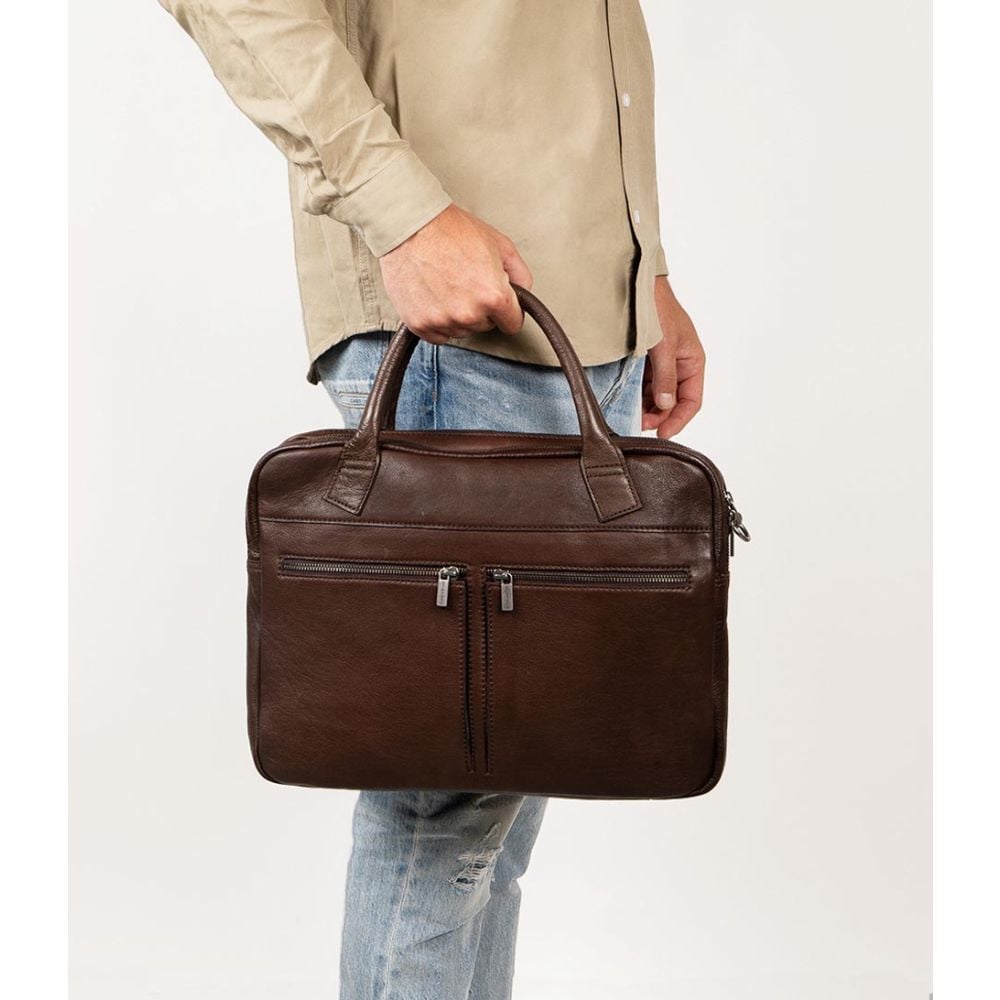 Cowboysbag Cowboysbag Laptop Bag Carrington 15.6 Inch Coffee