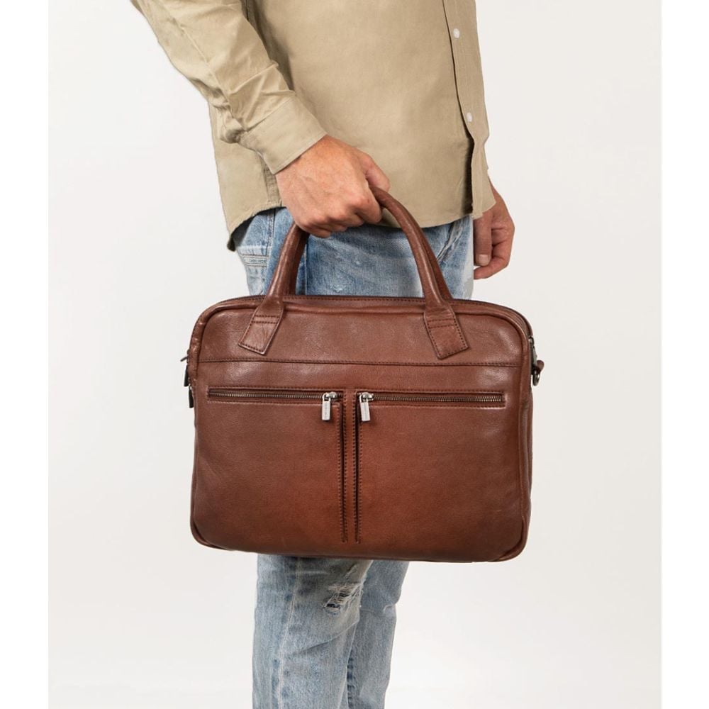 Cowboysbag Cowboysbag Laptop Bag Carrington 15.6 Inch Tan