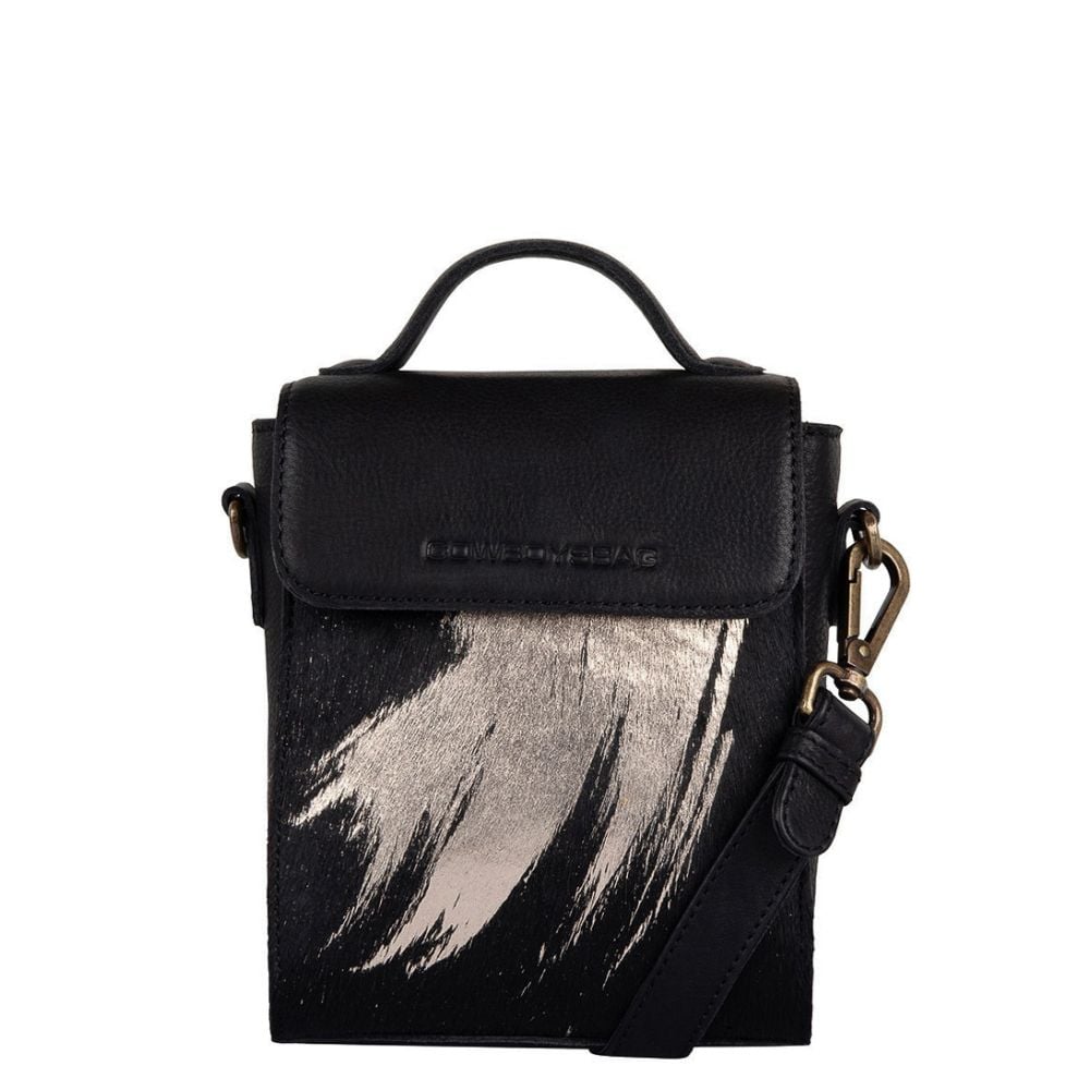 cowboysbag Cowboysbag Mini Crossbody Harmony Black Gold Hair On