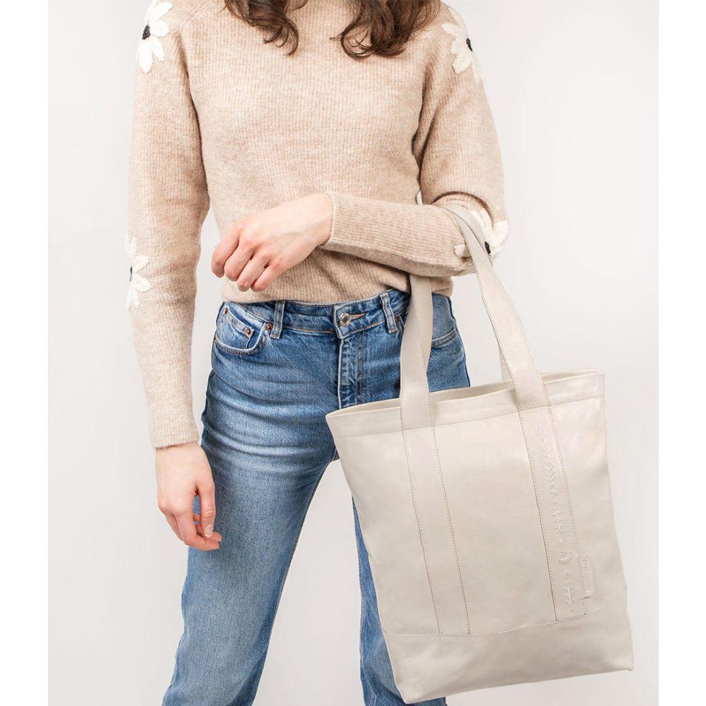 Cowboysbag Cowboysbag Shopper Gibbous 13 Inch X Dappermaentje White