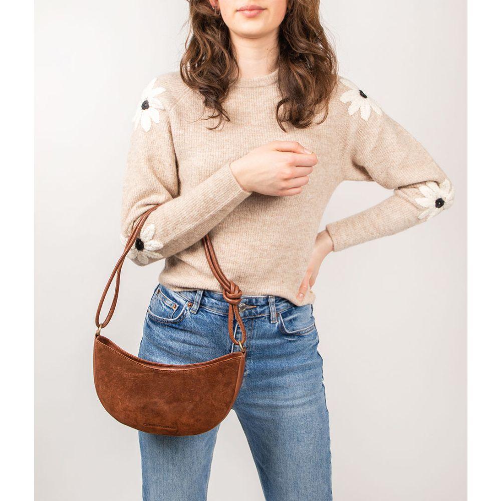 Cowboysbag Cowboysbag Shoulderbag Crescent Moon X Dappermaentje Cappuccino