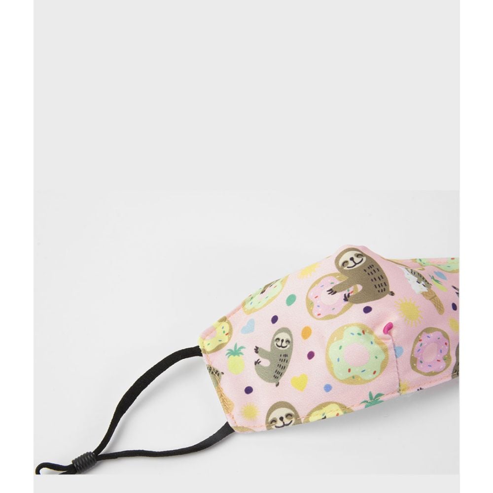 Cowboysbag Cowboysbag Sloth & Donut Mask Kids Soft Pink