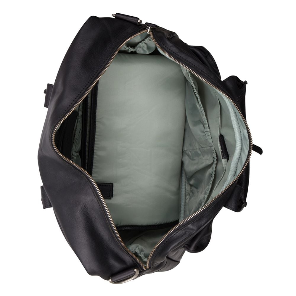 Cowboysbag Cowboysbag The Diaper Bag Mint Inside Black & Mint Inside