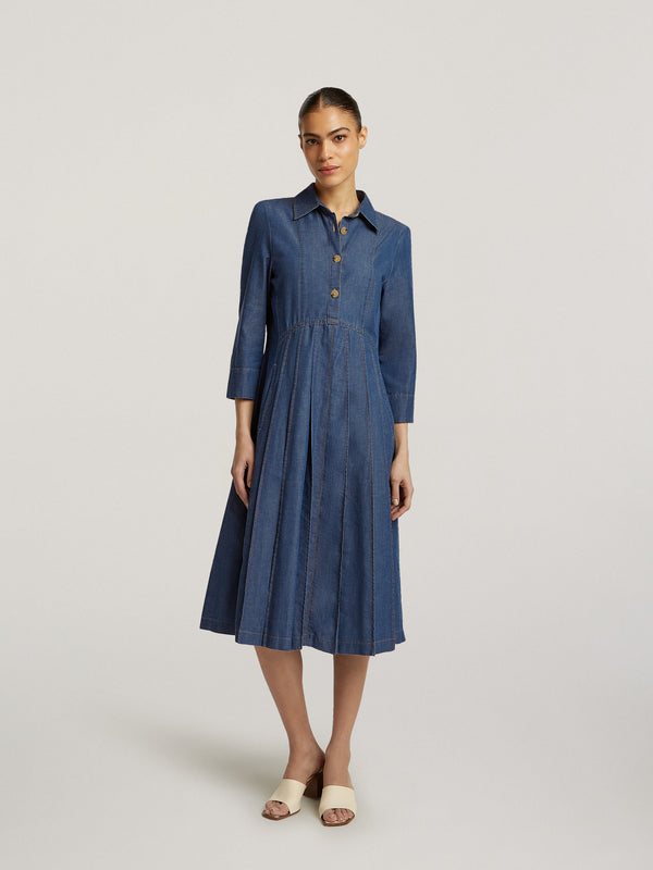 creenstone Aubrey dress Blue