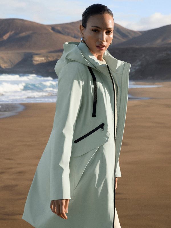 creenstone Mabel rainwear coat Green