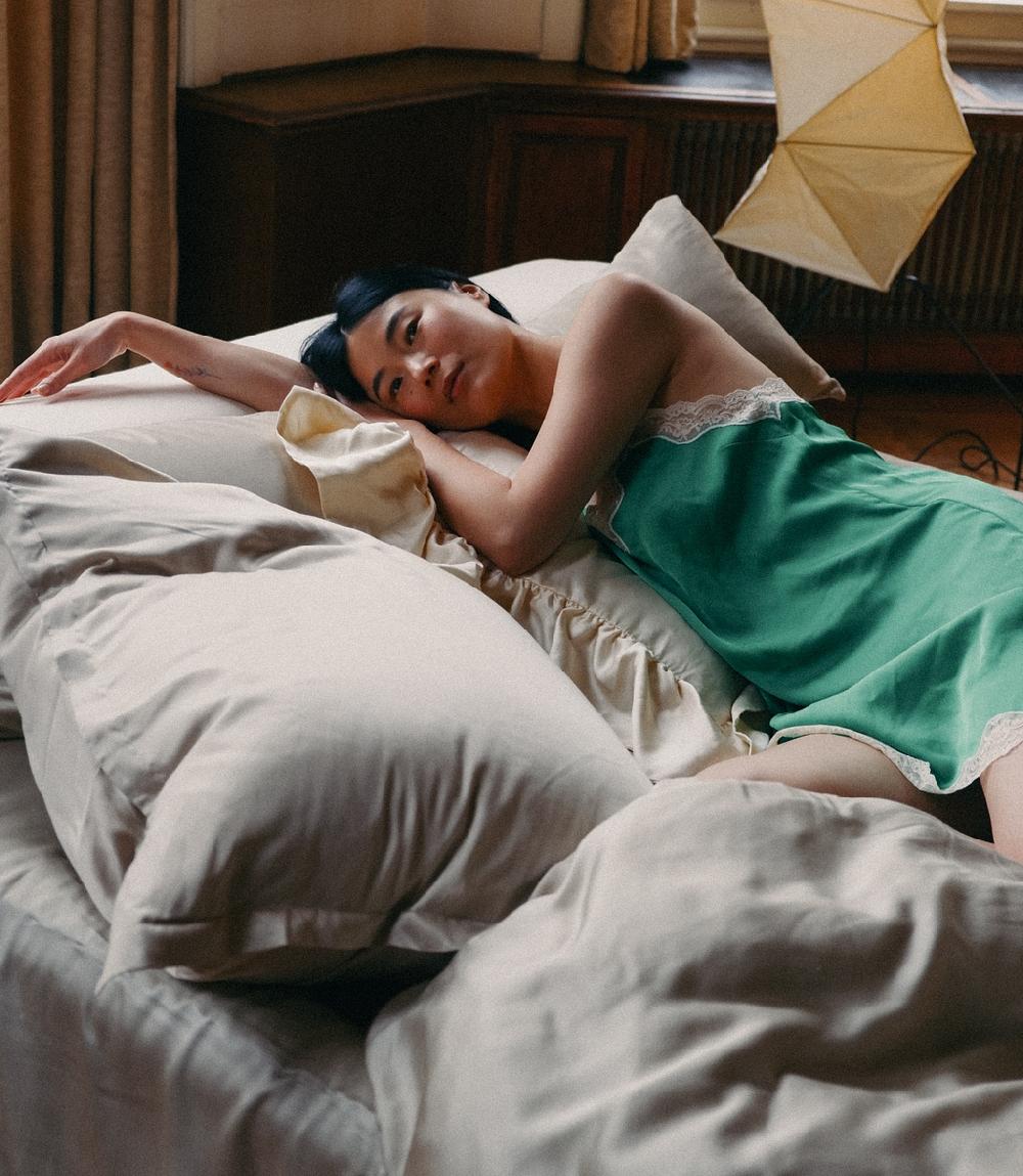 Crisp Sheets Beddengoed Set | Satijn Tencel™ Oat Milk