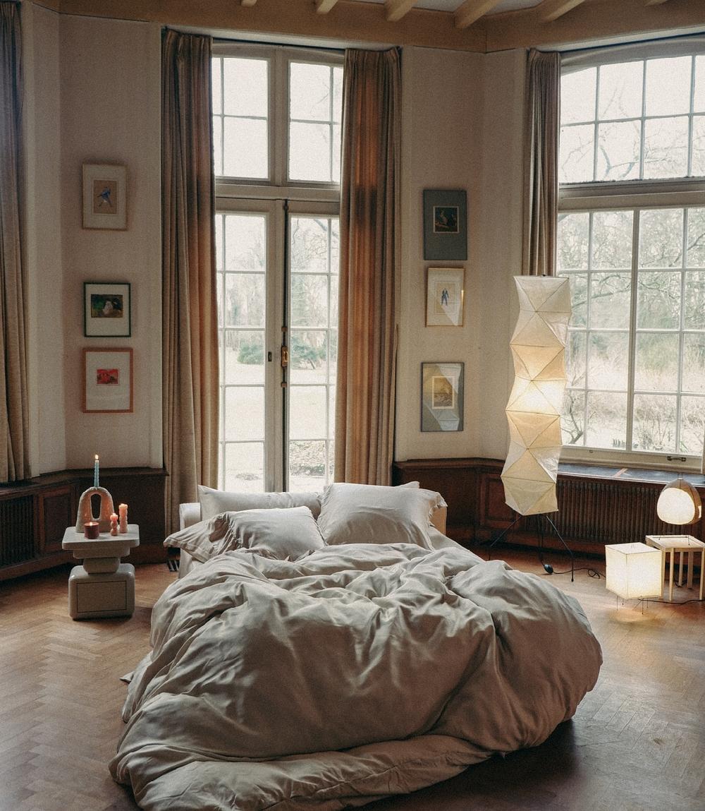 Crisp Sheets Beddengoed Set | Satijn Tencel™ Oat Milk