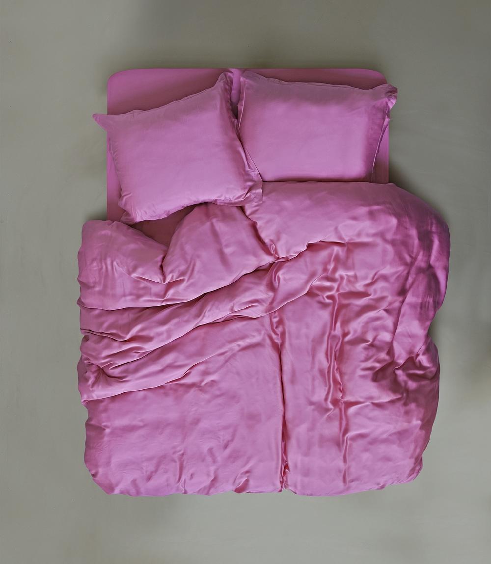 crisp sheets Beddengoed Set | Satijn Tencel™ Sunset Pink