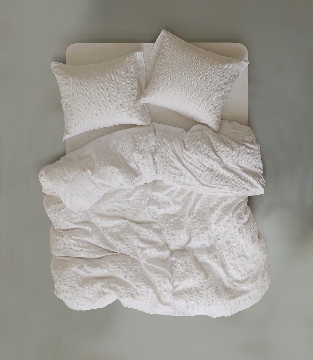 crisp sheets Beddengoed Set | Smooth Waffle Pebble Stone
