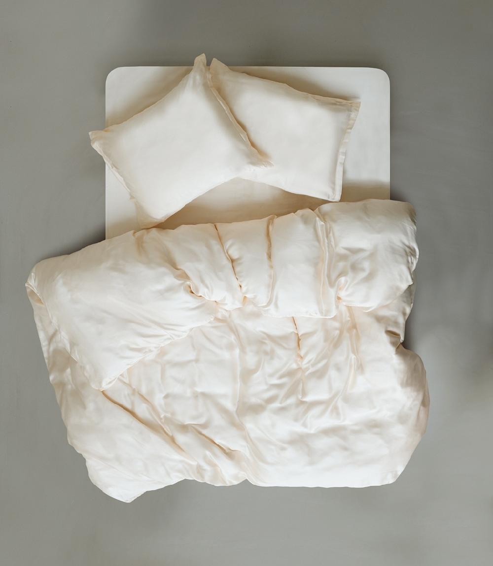 crisp sheets Beddengoed Set | Satijn Tencel™ Milk