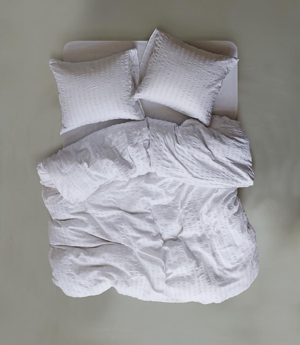 crisp sheets Beddengoed Set | Smooth Waffle Silver