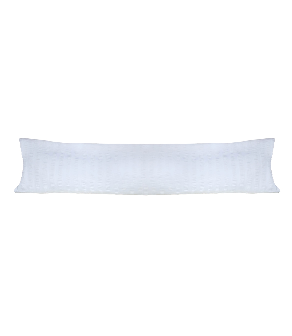 crisp sheets Body Pillow Hoes | Smooth Waffle White