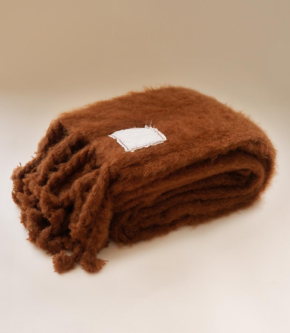 crisp sheets Deken | Mohair-Wol Chestnut