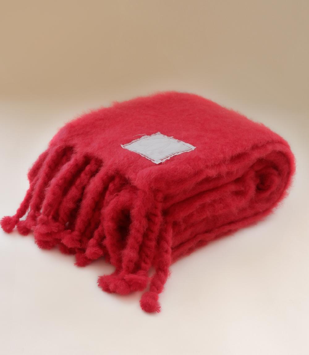 crisp sheets Deken | Mohair-Wol Red