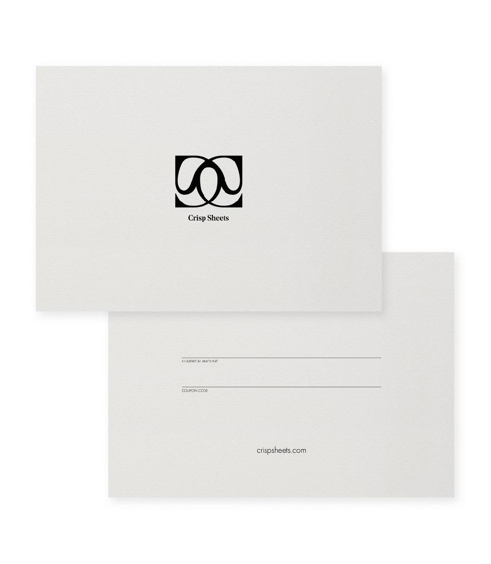 crisp sheets Digitale Cadeaubon
