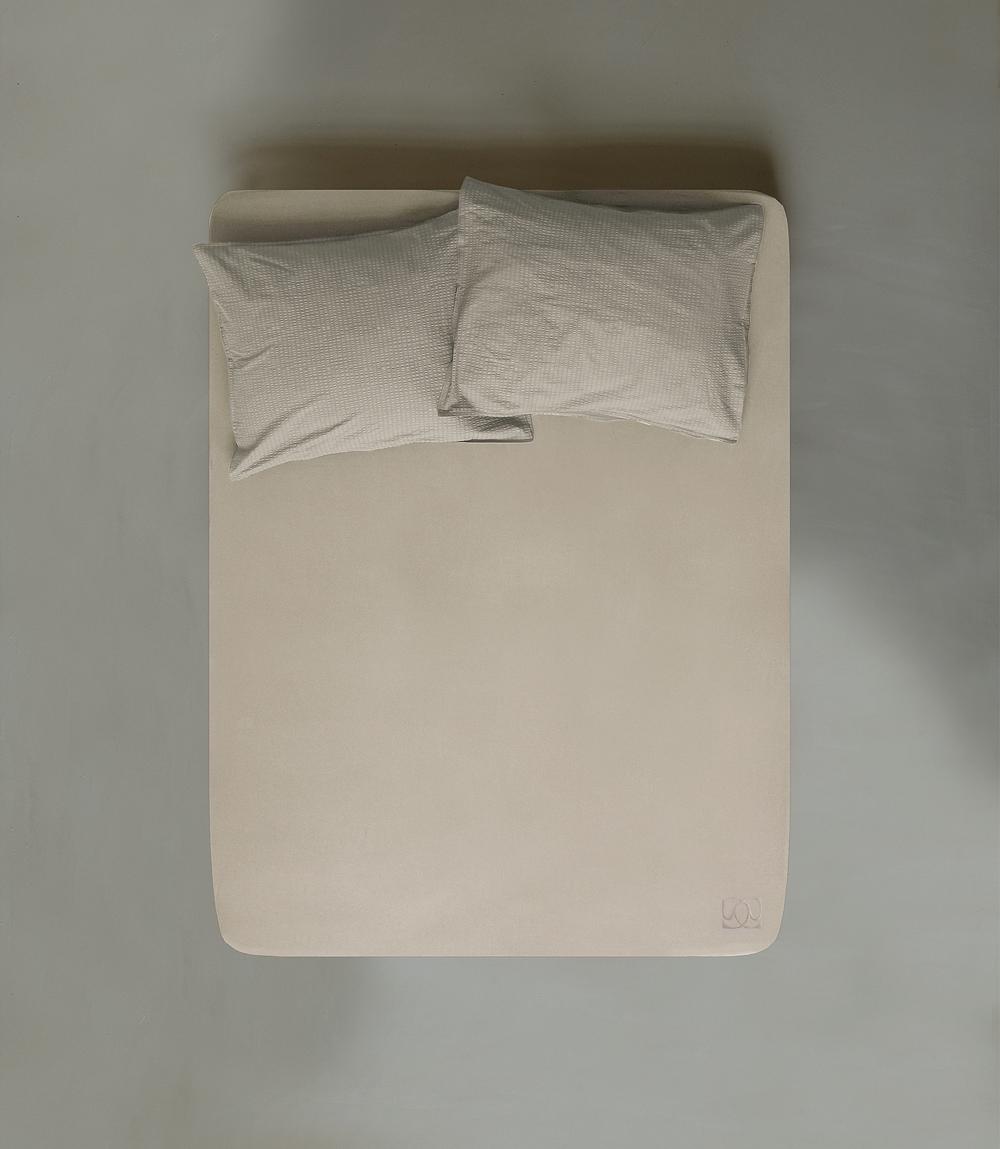 crisp sheets Hoeslaken | Perkal Katoen Sand Stone