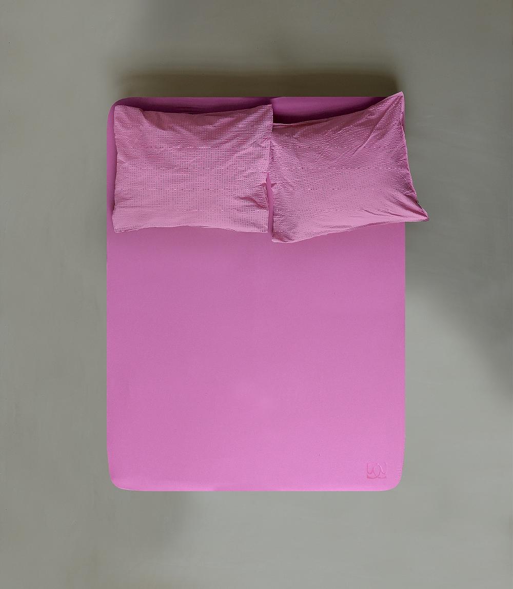 crisp sheets Hoeslaken | Perkal Katoen Sunset Pink