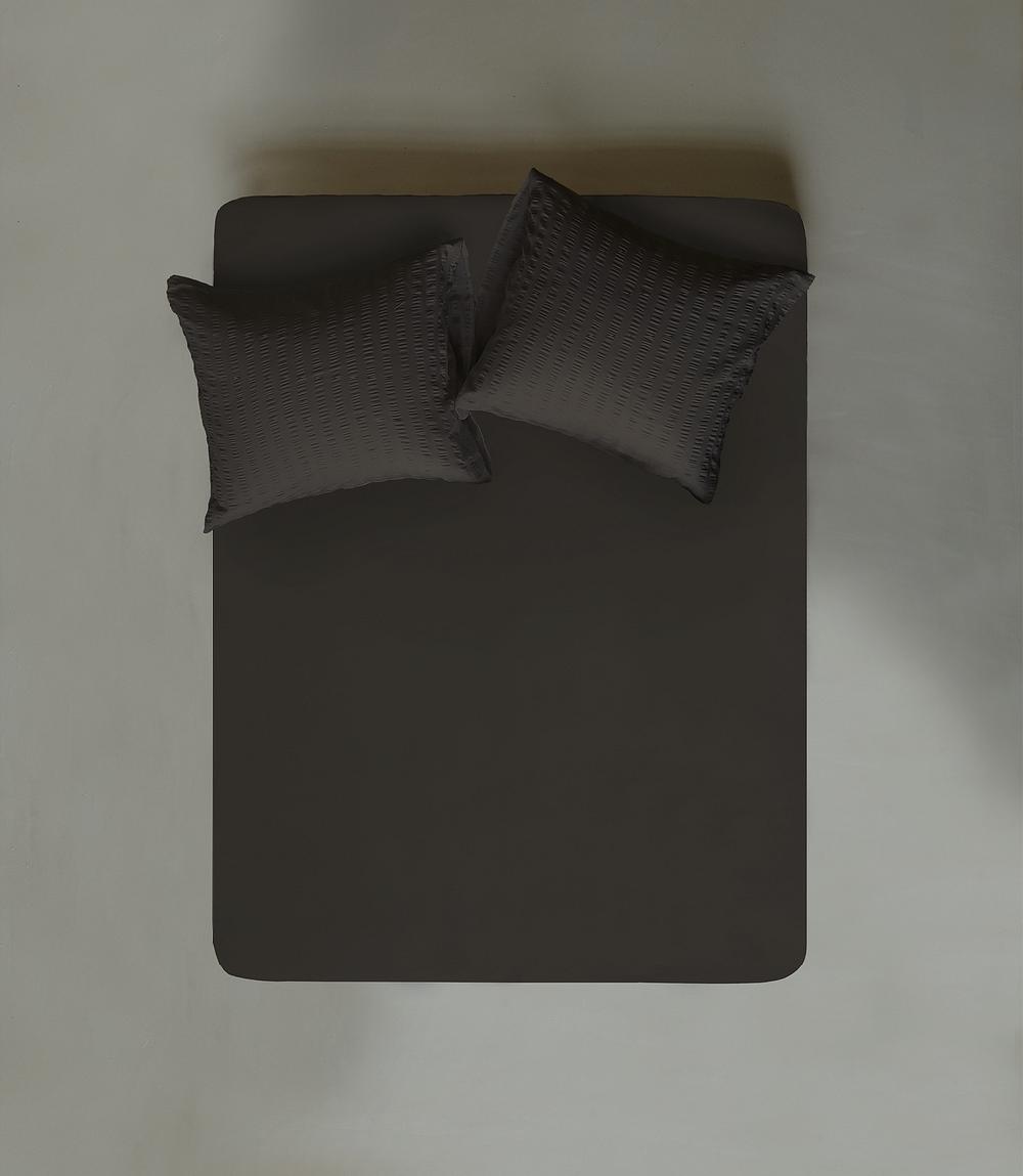 crisp sheets Hoeslaken | Satijn Katoen Grey Brown