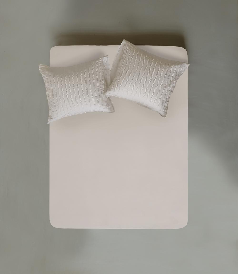 crisp sheets Hoeslaken | Satijn Katoen Pebble Stone