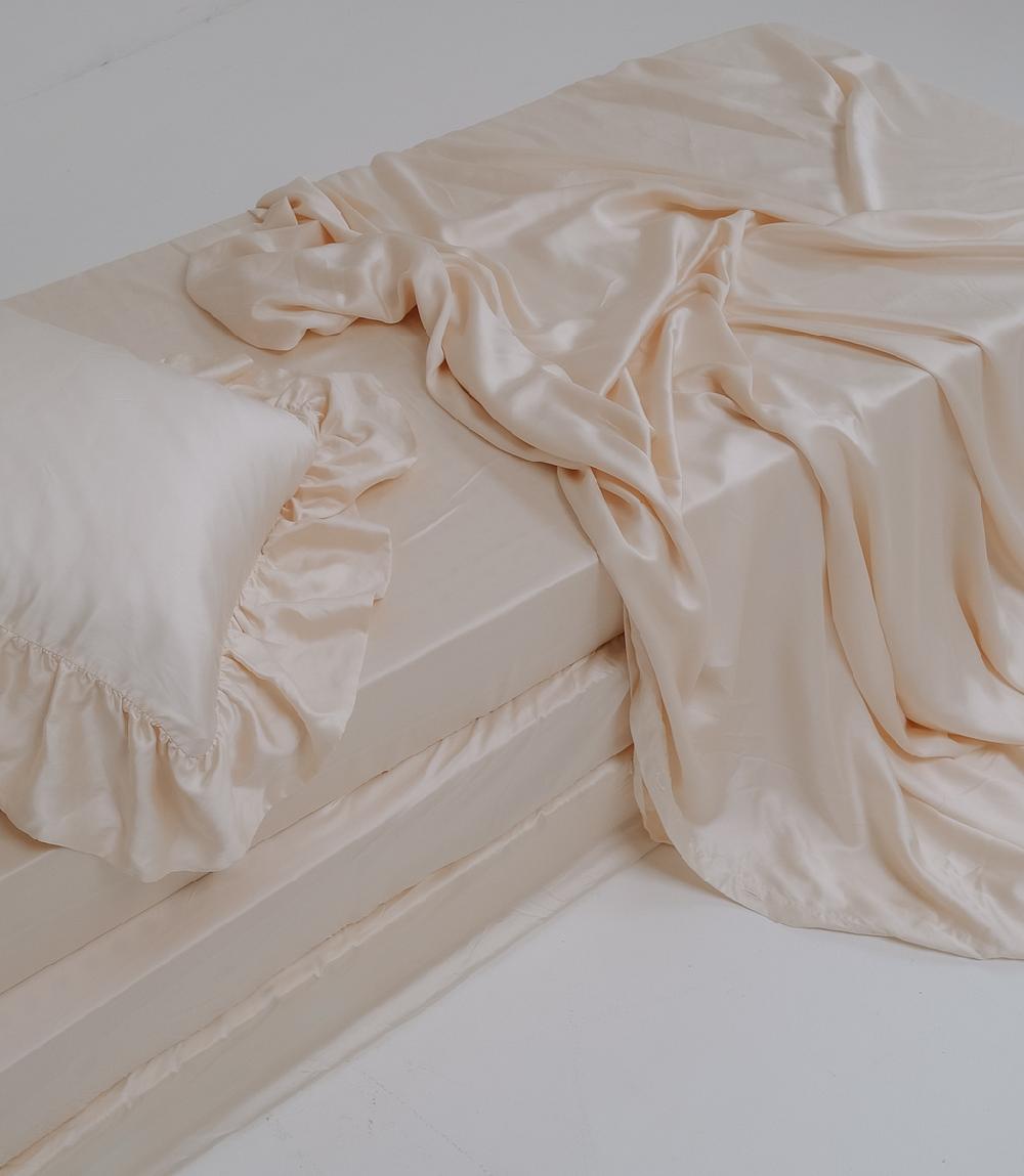 Crisp Sheets Hoeslaken | Satijn Tencel™ Milk