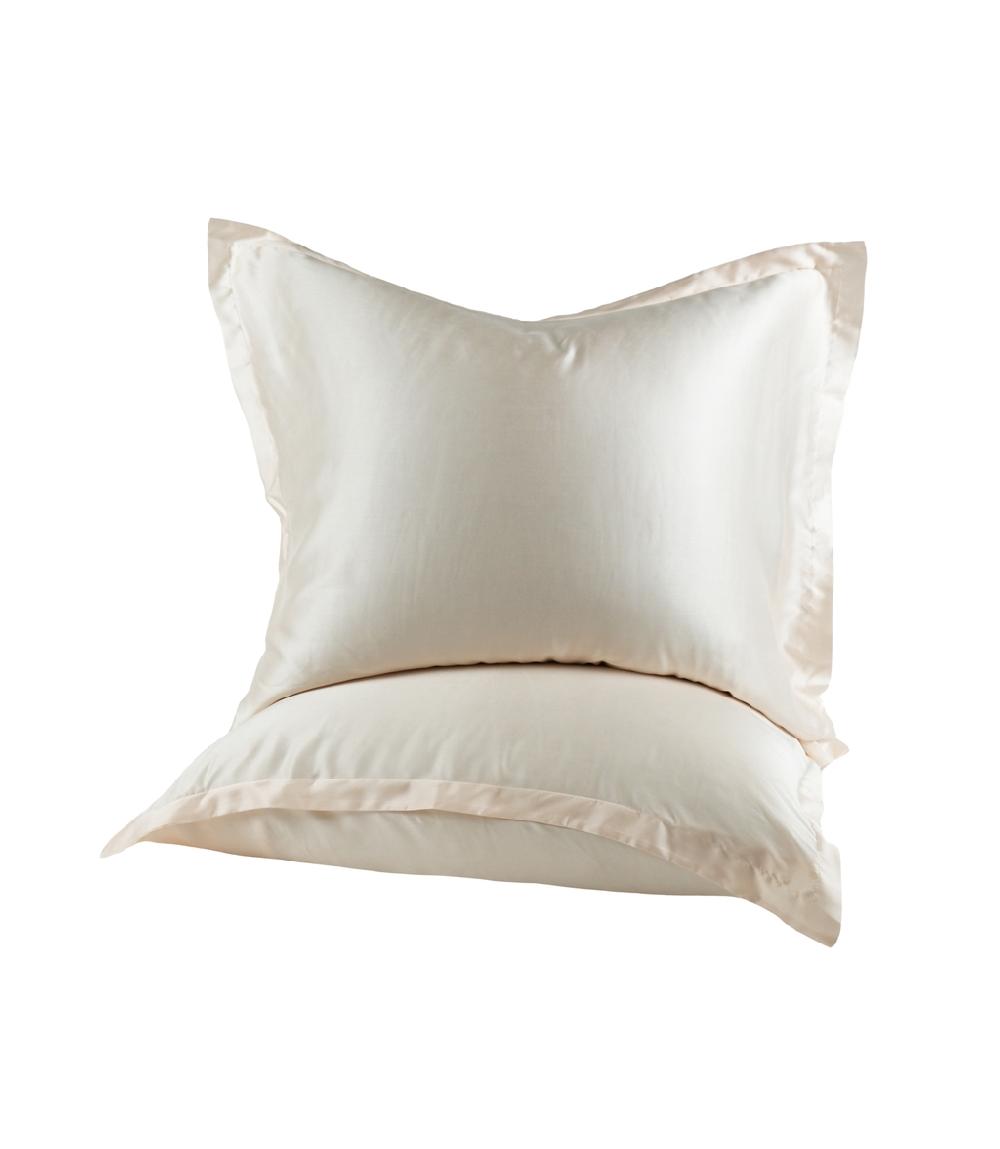 crisp sheets Kussensloop Set | Satijn Tencel™ Milk