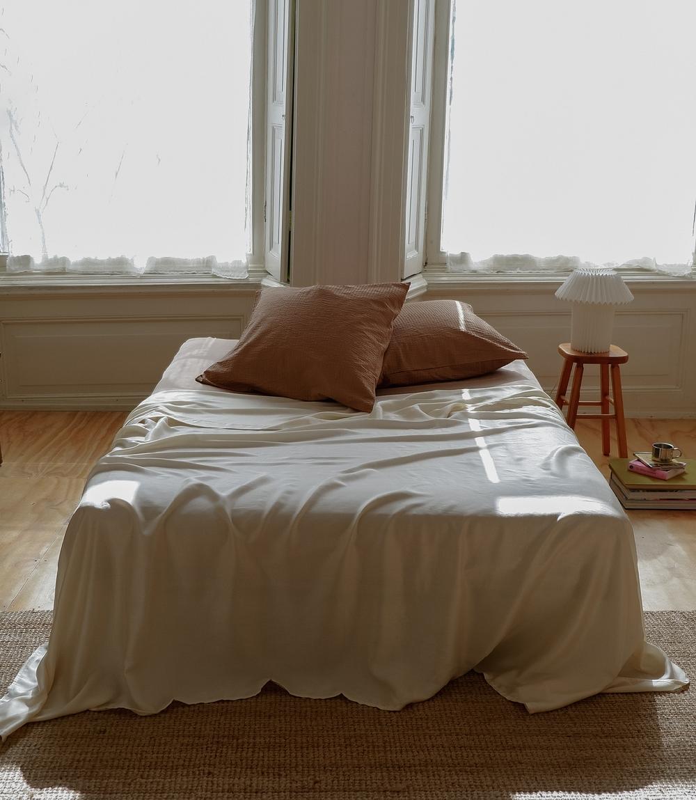 Crisp Sheets Laken | Satijn Tencel™ Milk