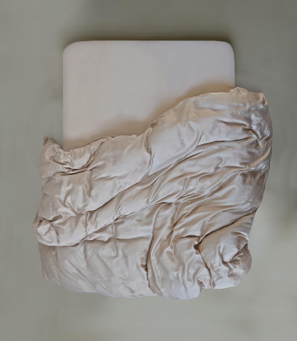 crisp sheets Dekbedovertrek | Satijn Tencel™ Oat Milk