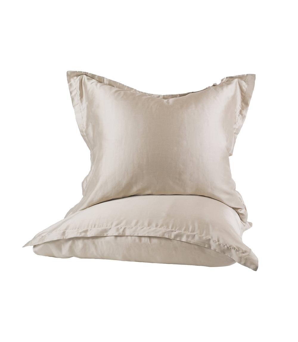 crisp sheets Kussensloop Set | Satijn Tencel™ Oat Milk